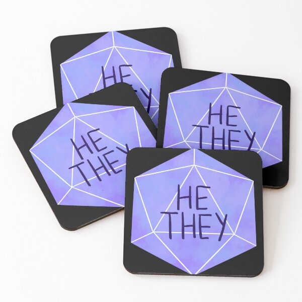 Item preview, He/They Dice Pronouns designed and sold by AstralAbraxas.