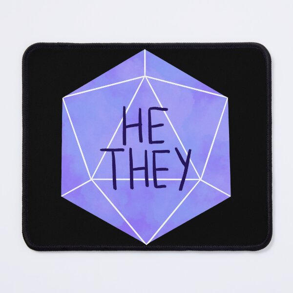 Item preview, He/They Dice Pronouns designed and sold by AstralAbraxas.