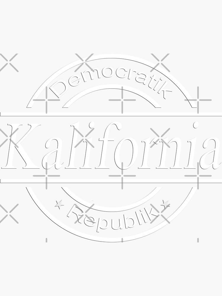 Thumbnail 3 of 3, Sticker, Democratik Republik of Kalifornia designed and sold by DRKZone.