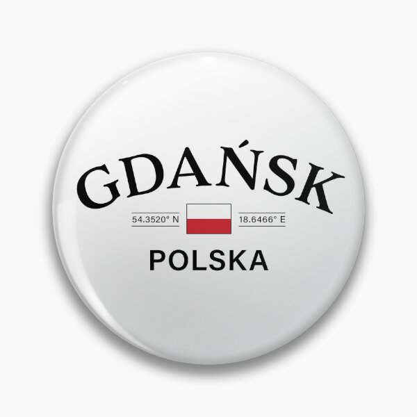 Item preview, Gdansk Polska (Poland) Polish Coordinates designed and sold by HakeDesign.