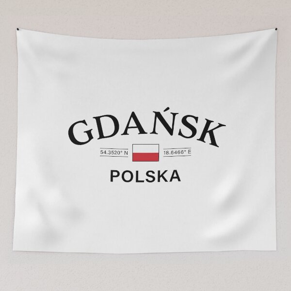 Item preview, Gdansk Polska (Poland) Polish Coordinates designed and sold by HakeDesign.