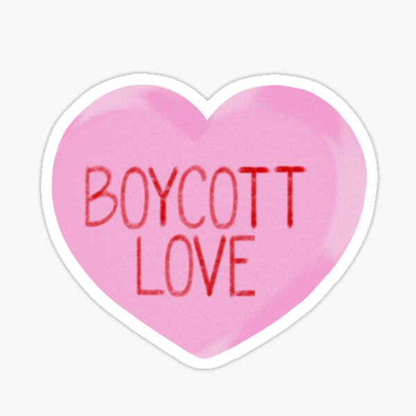 Fall Out Boy Boycott Love sticker and pin Sticker