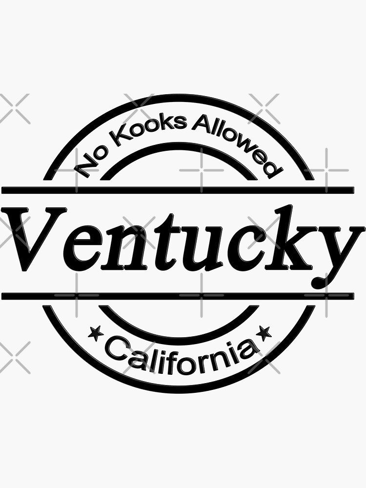 Thumbnail 3 of 3, Sticker, Ventucky - Ventura California designed and sold by DRKZone.