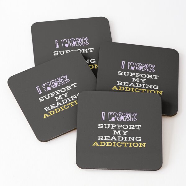 Item preview,   I work to support my Reading Addiction designed and sold by yassminishop.