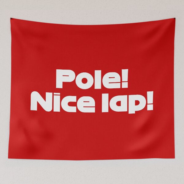 Item preview, Pole! Nice Lap! LEC. - Best Team Radio Australian GP 2022 Season (Red BG) designed and sold by FilipeFerreira.