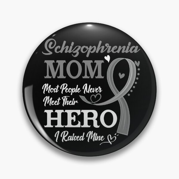 Item preview, Proud Schizophrenia Mom Most People Never Meet Their Hero I Raised Mine Schizophrenia Awareness designed and sold by Kohend.