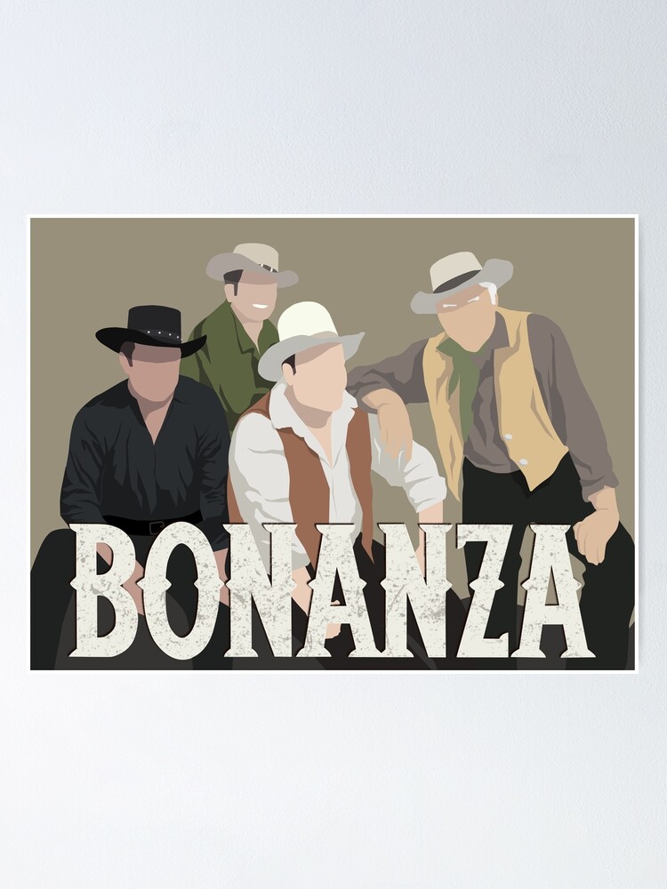 Alternate view of Bonanza Minimalist Portrait Poster