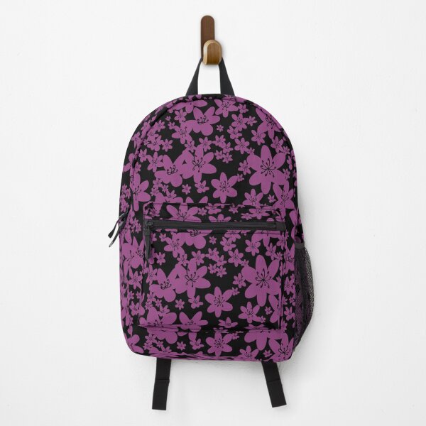 Item preview, Floral Fuschia on Black designed and sold by artofnicolee.