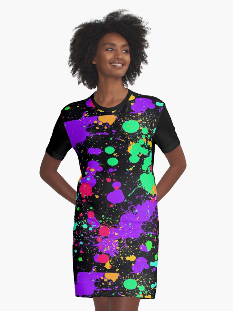 paint splatter dress shirt