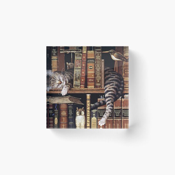 How to Chill Like a Cat Acrylic Block