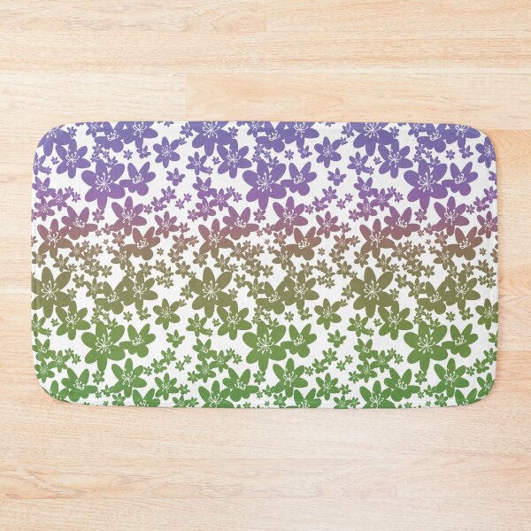 Item preview, Floral Rainbow Gradient on White designed and sold by artofnicolee.