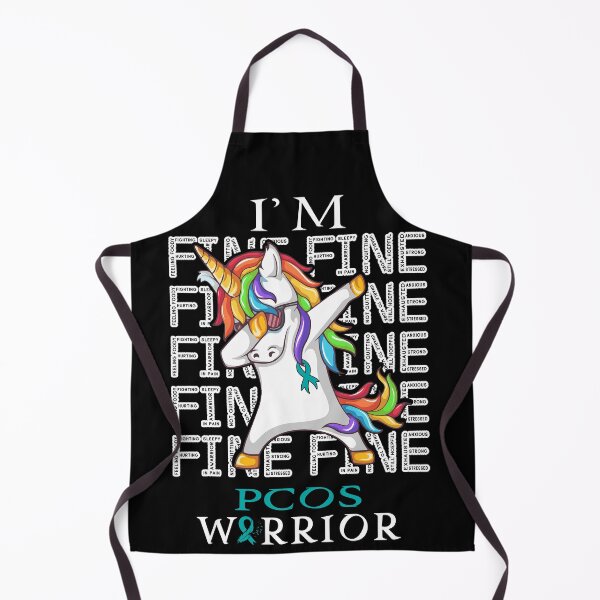 Item preview, Unicorn PCOS Warrior I'm Fine PCOS Awareness designed and sold by Hatjar.