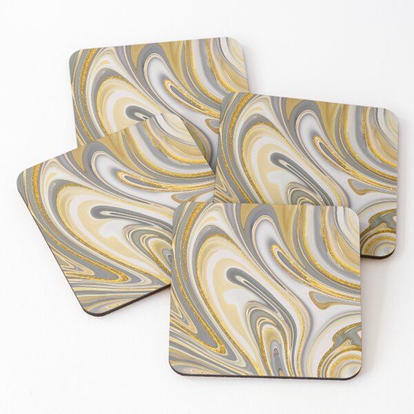 Item preview, Elegant Gold and Gray Marble Pattern designed and sold by silviaol.