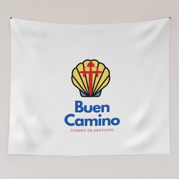 Item preview, Buen Camino St James Seashell Camino Santiago Sticker designed and sold by explorecity.