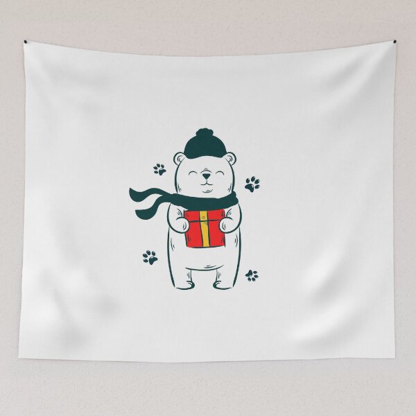 Item preview, Cute white bear with his price  designed and sold by Mount Rock.