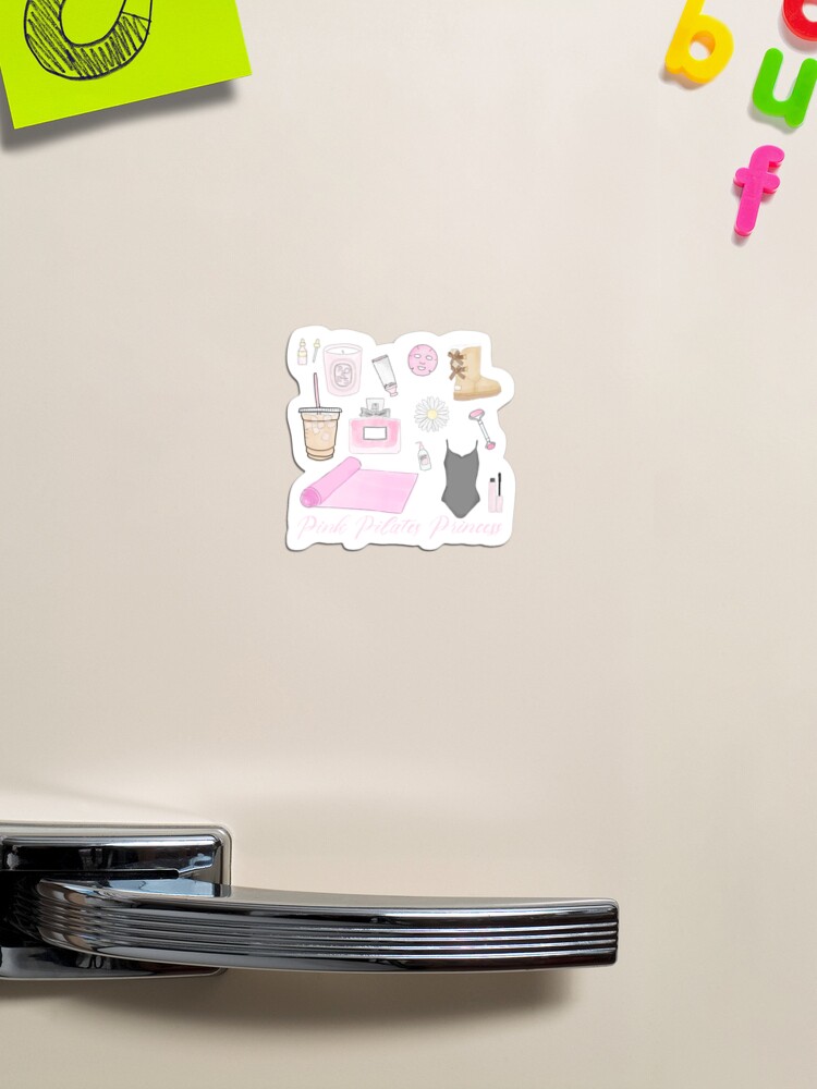 pink pilates princess mood board  Sticker for Sale by Lauren Jane୨୧