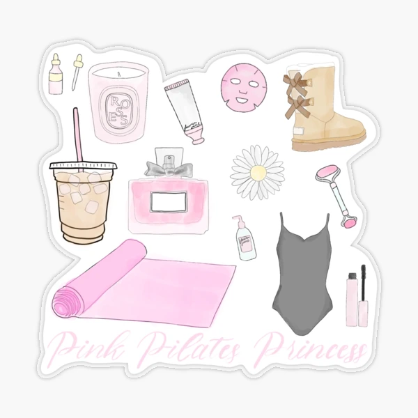 Pink Pilates princess mood board