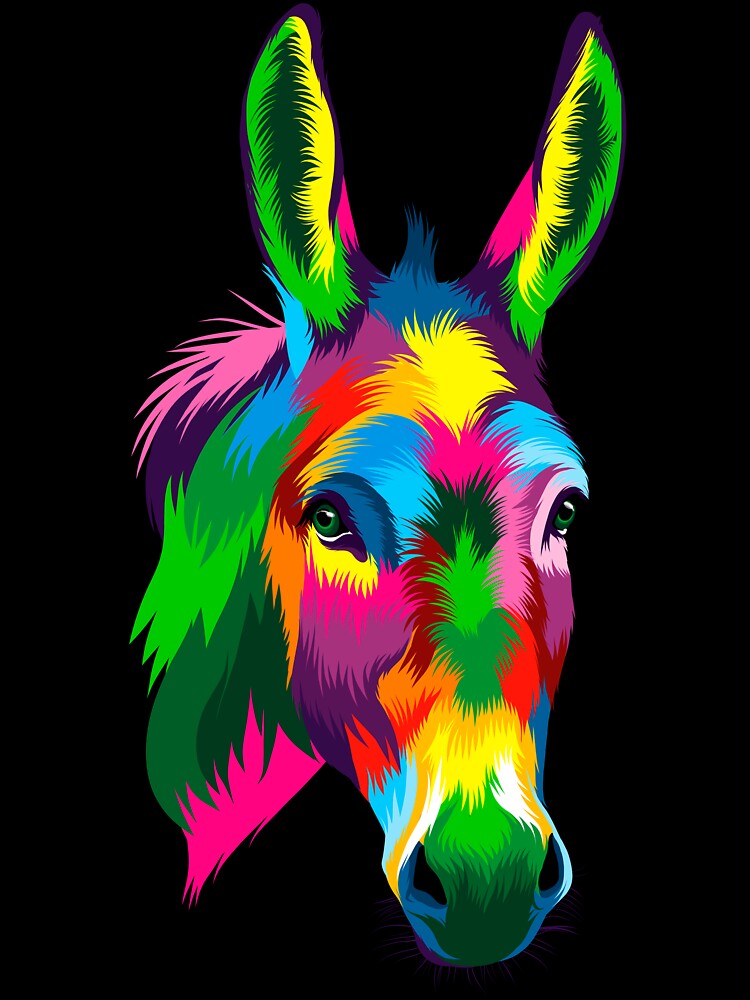 Donkey Coloring Page for Kids 5073690 Vector Art at Vecteezy