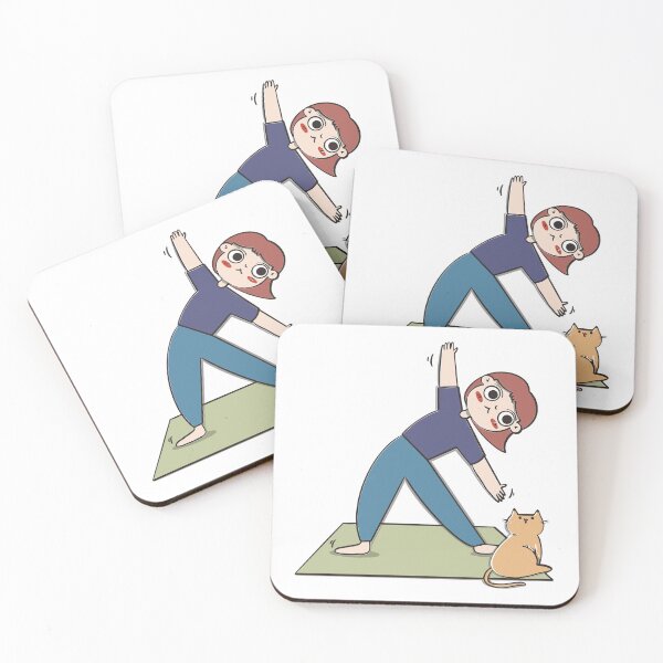 Item preview, Cat's Love Yoga designed and sold by cartoon-stories.