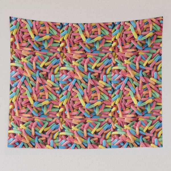 Item preview, Rainbow Neon Gummy Worms designed and sold by newburyboutique.