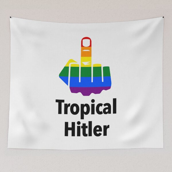 Item preview, FCK Tropical Hitler - Censored with Middle Finger designed and sold by Thelittlelord.