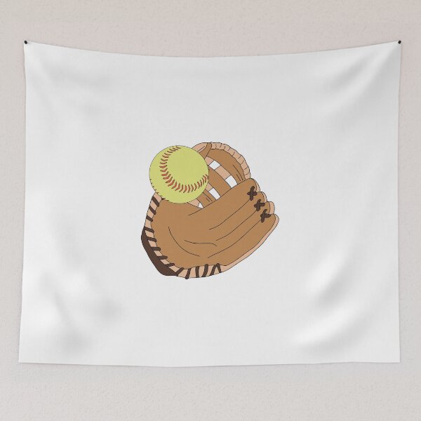 Item preview, softball and glove designed and sold by oliviaott.