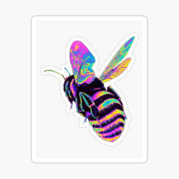 Rainbow Bee Stickers