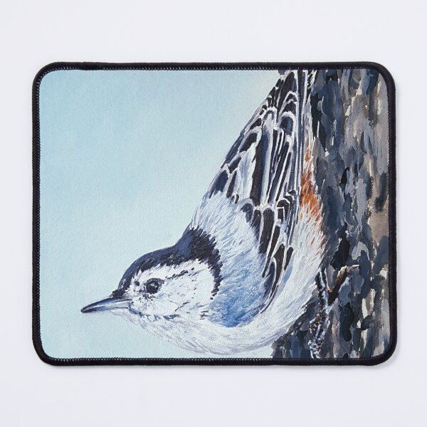 Item preview, White Breasted Nuthatch - wild bird painting designed and sold by Emily Bickell.