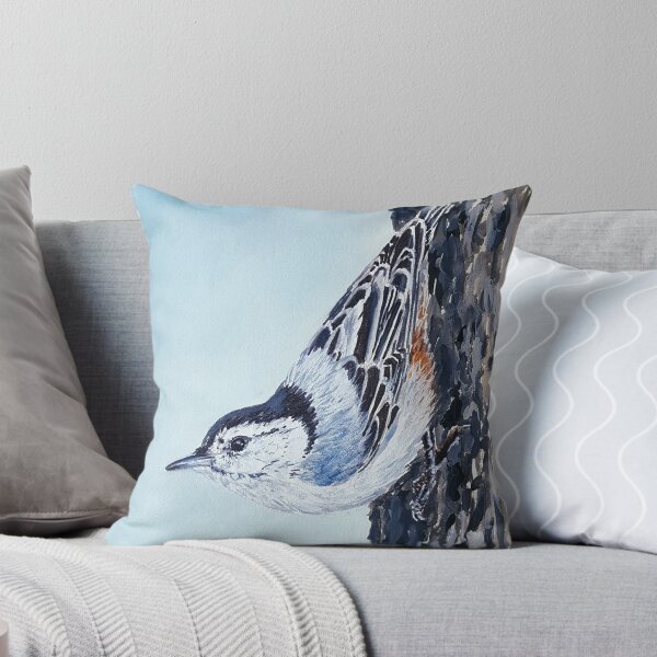 Item preview, White Breasted Nuthatch - wild bird painting designed and sold by Emily Bickell.