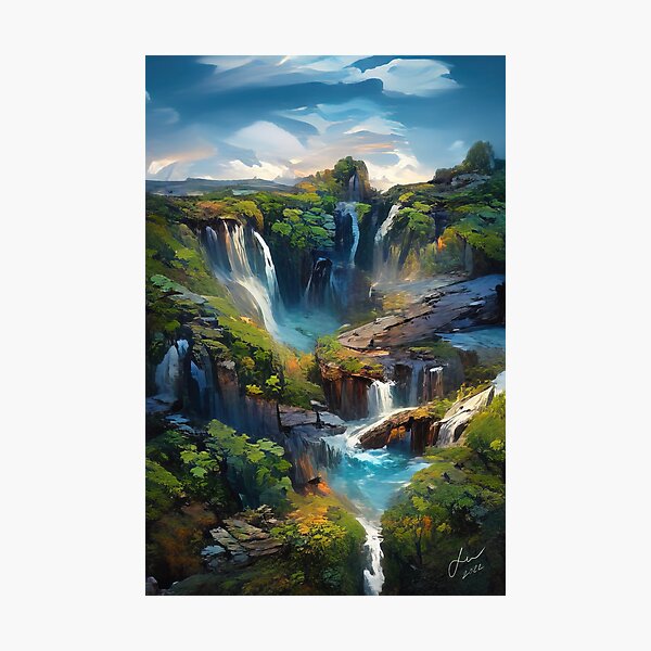 Waterfall Photographic Print