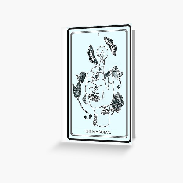 Vista previa del artículo con la obra «carta del tarot del mago - polillas», diseñado y vendido por tylerdrawsfrogs.