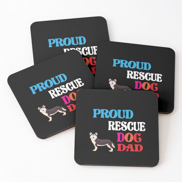 Item preview, Proud Rescue Dog Dad designed and sold by ASSOUKI9.