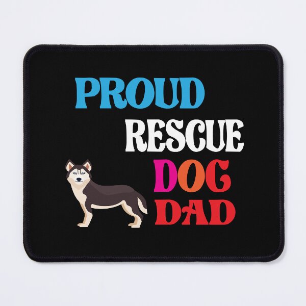 Item preview, Proud Rescue Dog Dad designed and sold by ASSOUKI9.