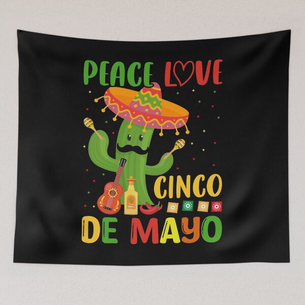 Item preview, Peace Love Cinco De Mayo designed and sold by BoriJanis.