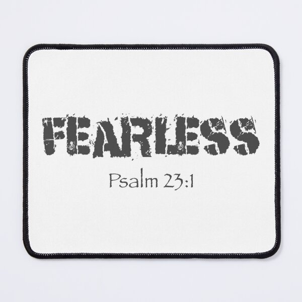 Item preview, Christian Design - Fearless in Modern Eroded Font. Psalm 23 designed and sold by simplydesignart.