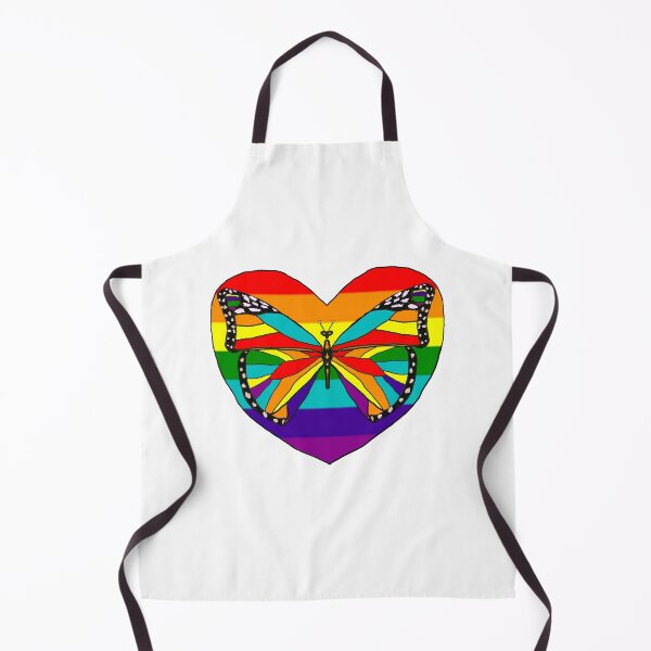 Item preview, Colorful Pride Butterfly with Heart designed and sold by VerdeDoodleDuck.