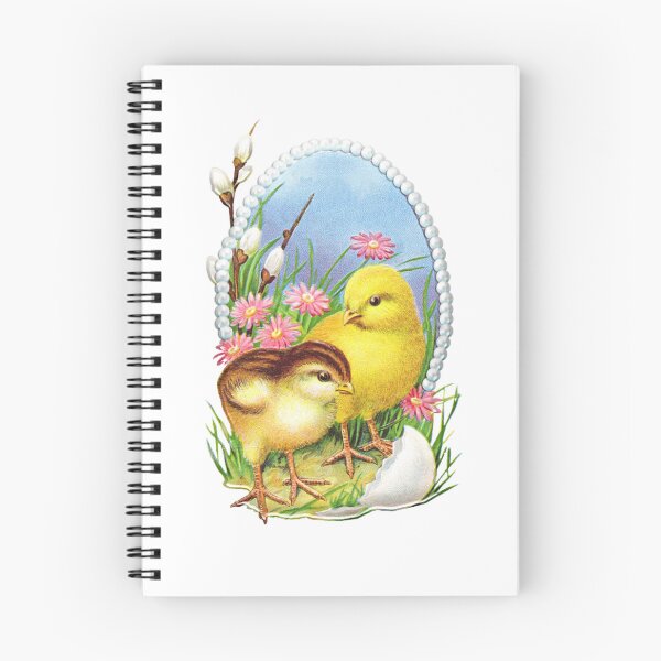 Item preview, Vintage Retro Easter Chicken Floral designed and sold by silviaol.