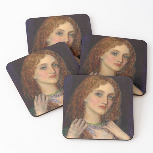 Item preview, Female Head | Arthur Hughes | 1864 Pre-Raphaelite Art designed and sold by CJET.
