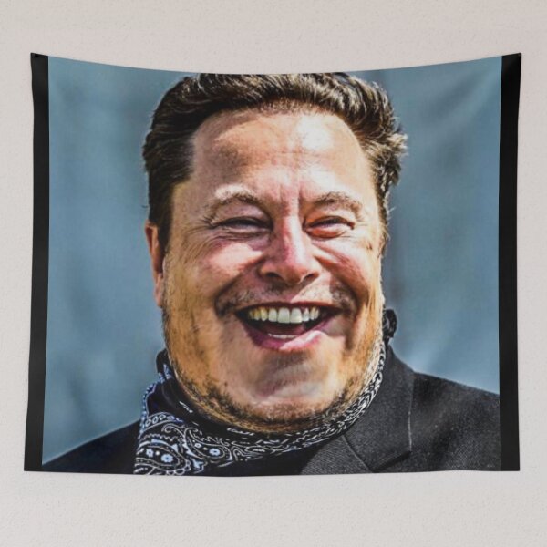 Item preview, Elon Musk Funny Fat Man Face designed and sold by ORNOL.