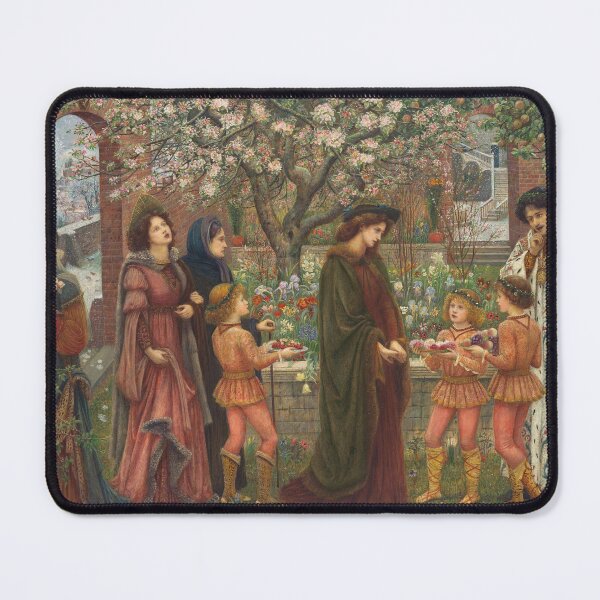 Item preview, The Enchanted Garden | Marie Spartali Stillman | 1889 Pre-Raphaelite Art designed and sold by CJET.