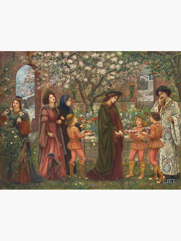 "The Enchanted Garden | Marie Spartali Stillman | 1889 Pre-Raphaelite ...