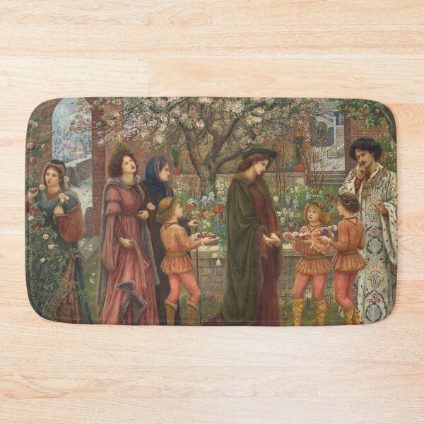Item preview, The Enchanted Garden | Marie Spartali Stillman | 1889 Pre-Raphaelite Art designed and sold by CJET.