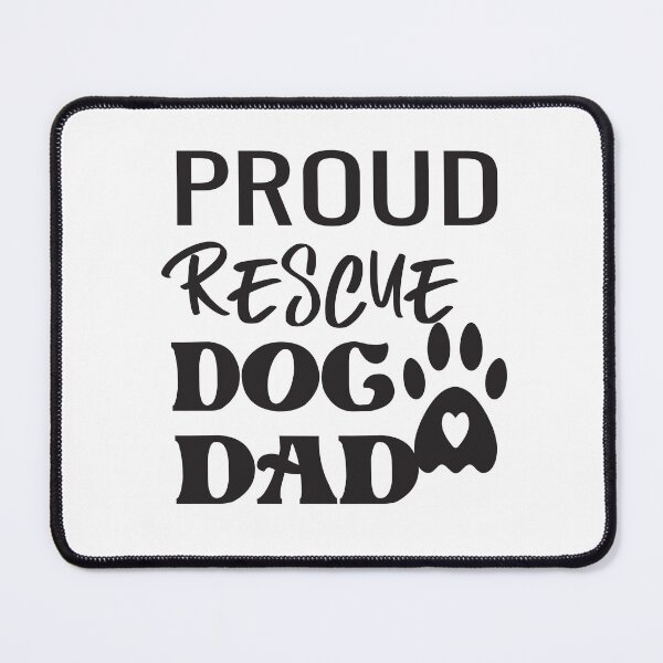 Item preview, Proud Rescue Dog Dad designed and sold by ASSOUKI9.