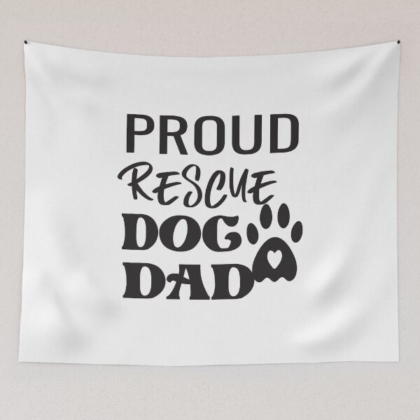 Item preview,  Proud Rescue Dog Dad designed and sold by ASSOUKI9.