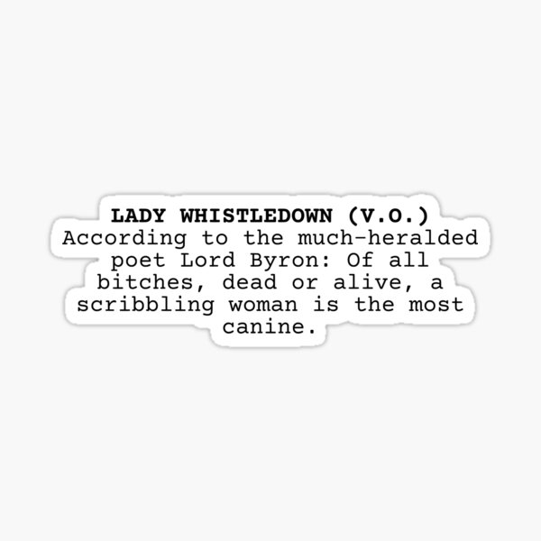 Aperçu de l'œuvre Lady Whistledown - Bridgerton Scripts créée et vendue par erinaceous.