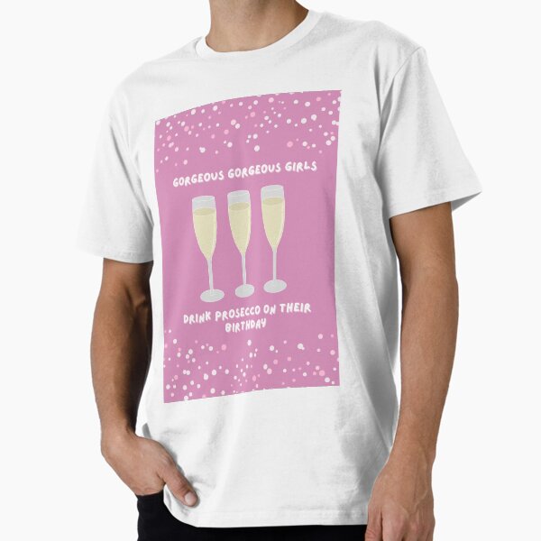 Item preview, Gorgeous Gorgeous Girls Drink prosecco on their birthday - Friendship birthday card designed and sold by littlethistle.