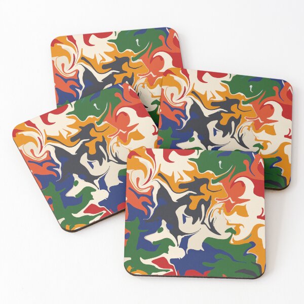 Item preview, Groovy Abstract Art - True Autumn (Seasonal Color Palette) designed and sold by aaalou.