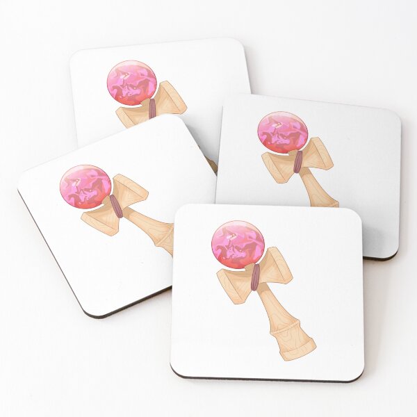Item preview, kendama in red/pink designed and sold by mantelopes.