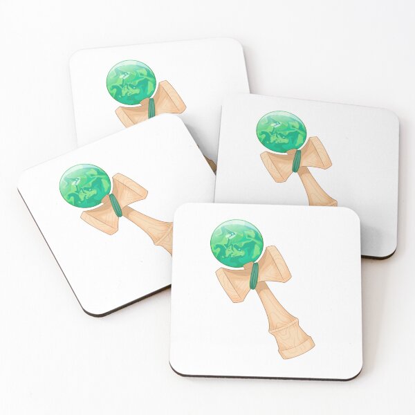 Item preview, kendama in green designed and sold by mantelopes.