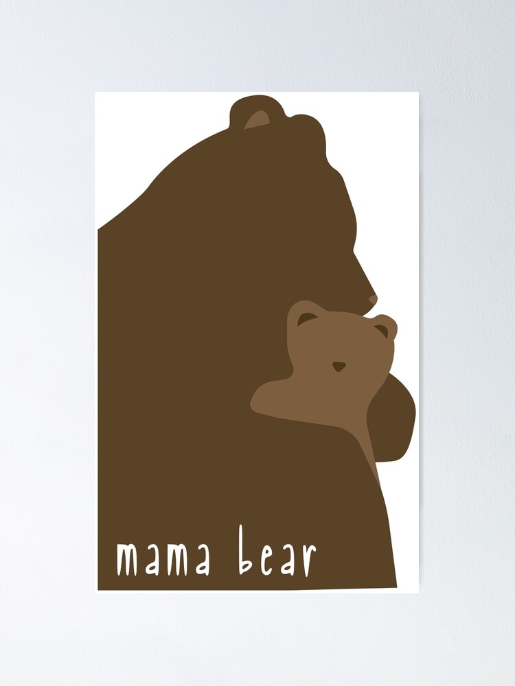 Mama Bear and Cubs Sticker for Sale by Erin0987